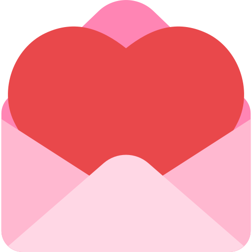 carta de amor icono gratis