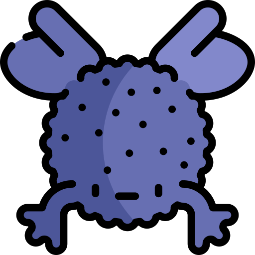 rana de lluvia negra icono gratis