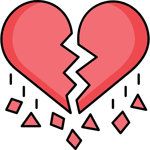 Broken heart Generic color lineal-color icon