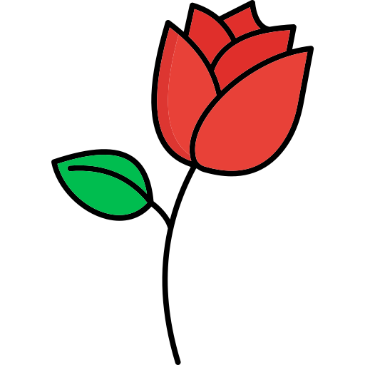 flor rosa grátis ícone
