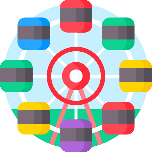 rueda de la fortuna icono gratis