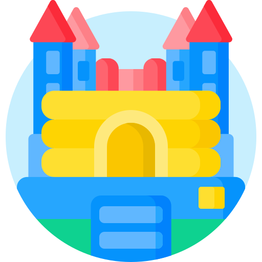 castillo inflable icono gratis