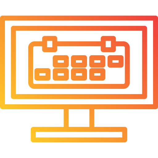 calendario en línea icono gratis