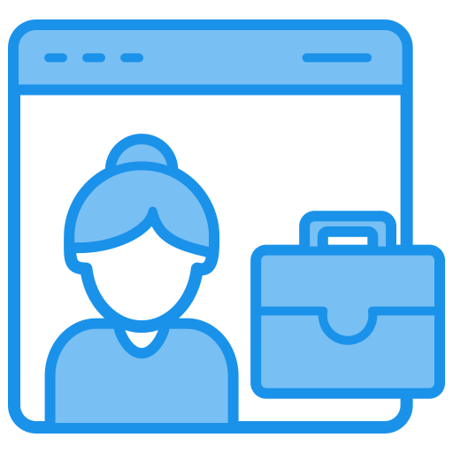 mujer de negocios icono gratis