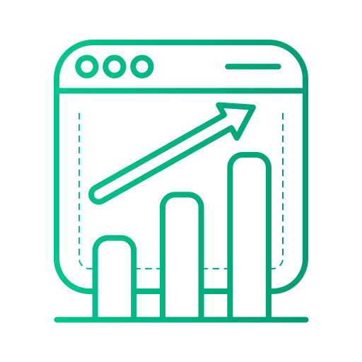 gráfico de crecimiento icono gratis