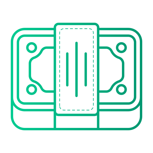 Символ доллара в черном овале бесплатно иконка