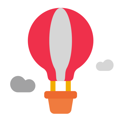 Hot air balloon Generic color fill icon