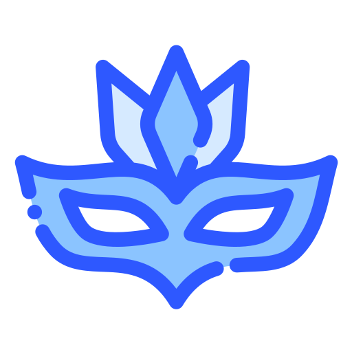 Carnival mask Generic color lineal-color icon