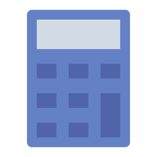 Calculator Generic color fill icon