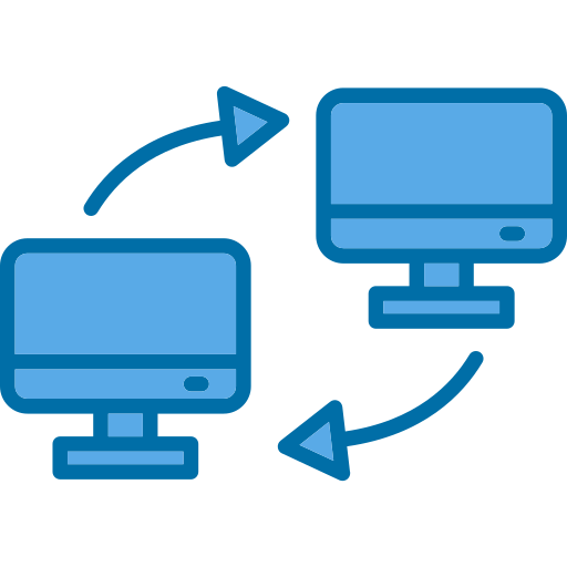 transferencia de datos icono gratis