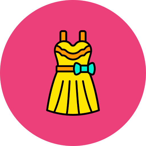 robe de mariée Icône gratuit
