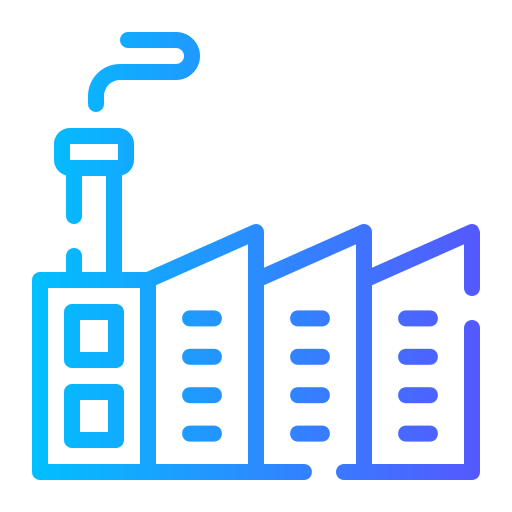 Factory Generic gradient outline icon