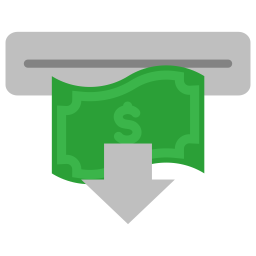 retrait d'argent Icône gratuit retrait d'argent Icône gratuit