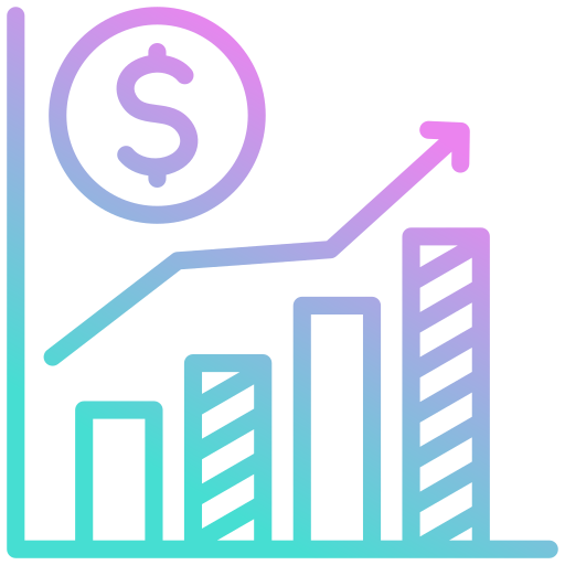 Increase Generic gradient outline icon