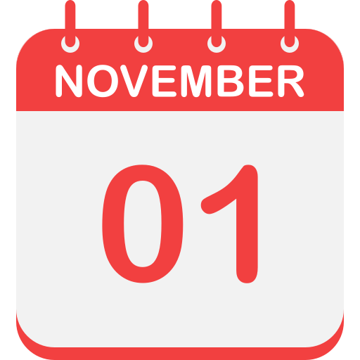 November 1 free icon
