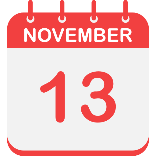 13 de noviembre icono gratis