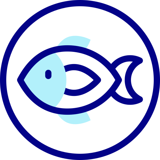 Fish Detailed Mixed Lineal color icon