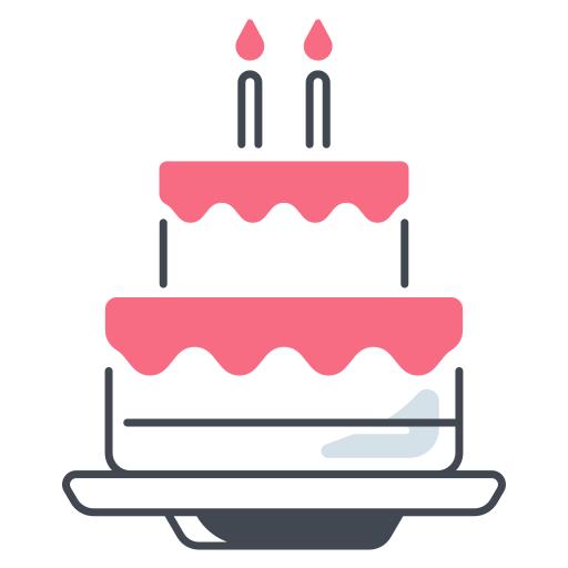 Birthday cake Generic color fill icon