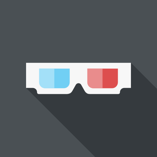 gafas 3d icono gratis