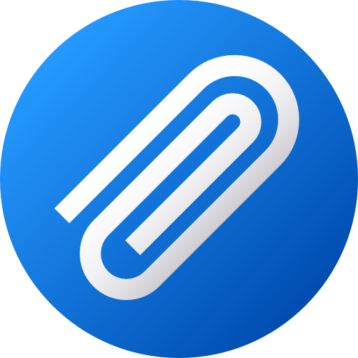 blue attachment icon
