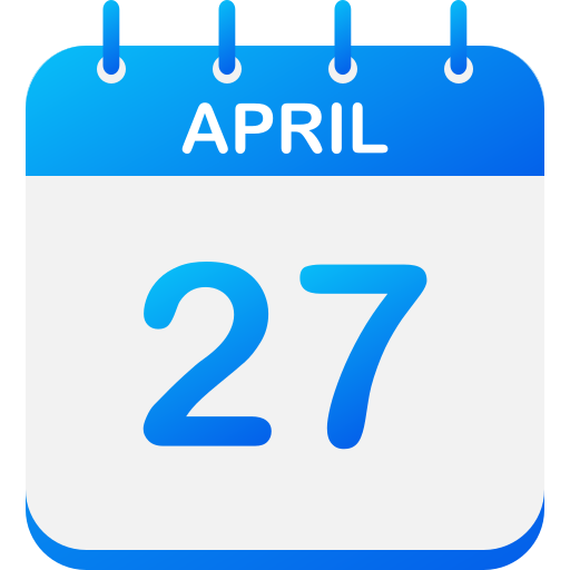27 de abril icono gratis