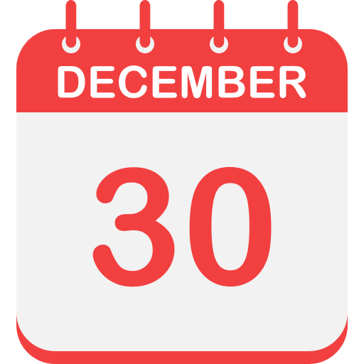 30 décembre Icône gratuit 30 décembre Icône gratuit