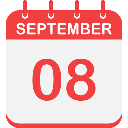 8 de septiembre icono gratis