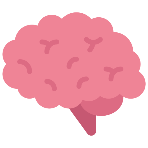 Brain Juicy Fish Flat icon