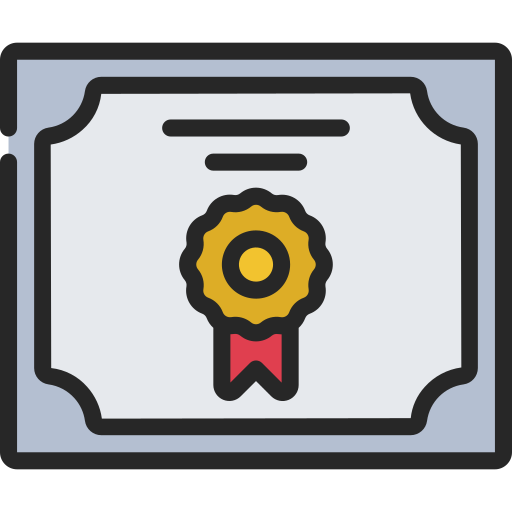 Certificate Juicy Fish Soft-fill icon