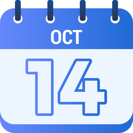 14 de octubre icono gratis