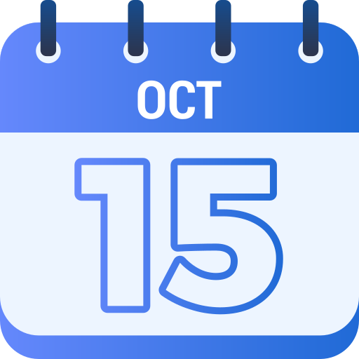 15 de octubre icono gratis