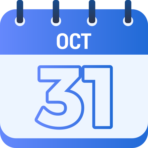 31 de octubre icono gratis