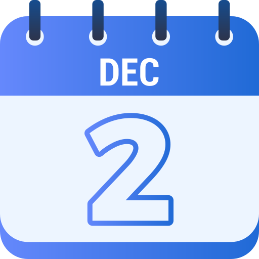 2 de diciembre icono gratis