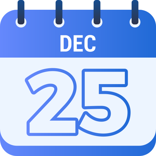 25 de diciembre icono gratis