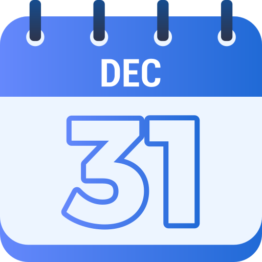 31 de diciembre icono gratis