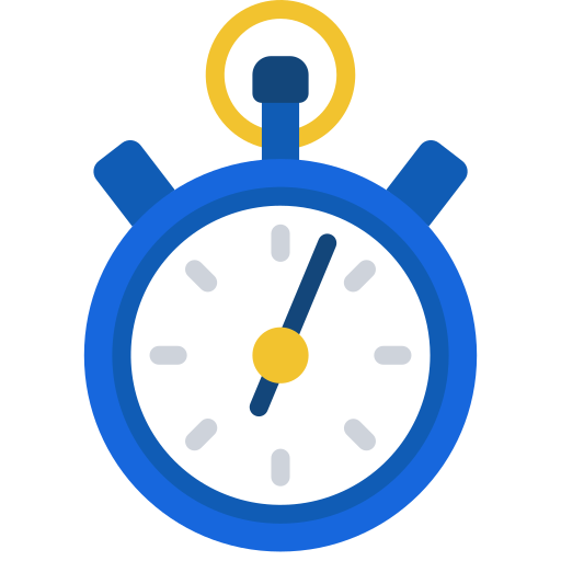 Stopwatch Juicy Fish Flat icon