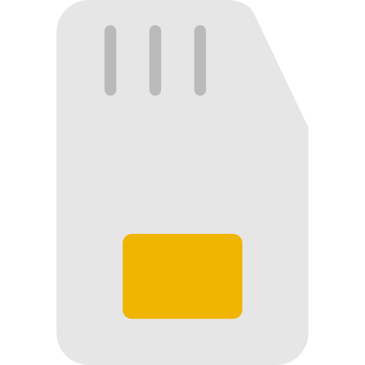 tarjeta sim icono gratis