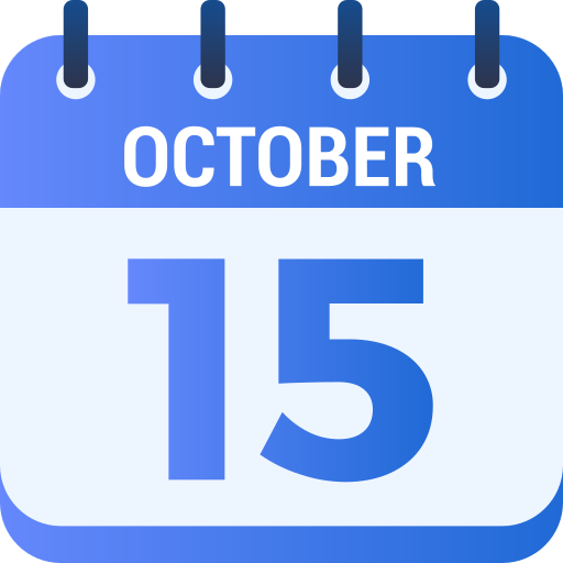 15 de octubre icono gratis