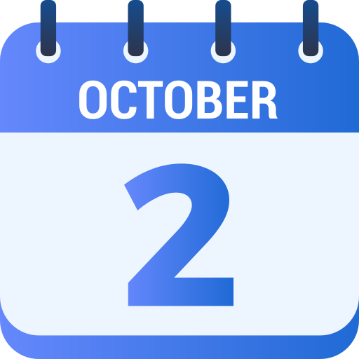 2 de octubre icono gratis