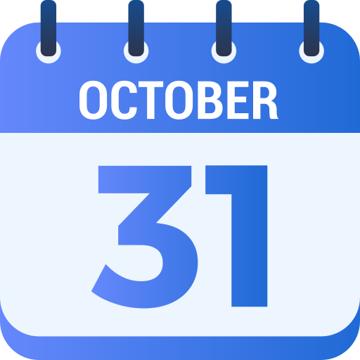 31 de octubre icono gratis