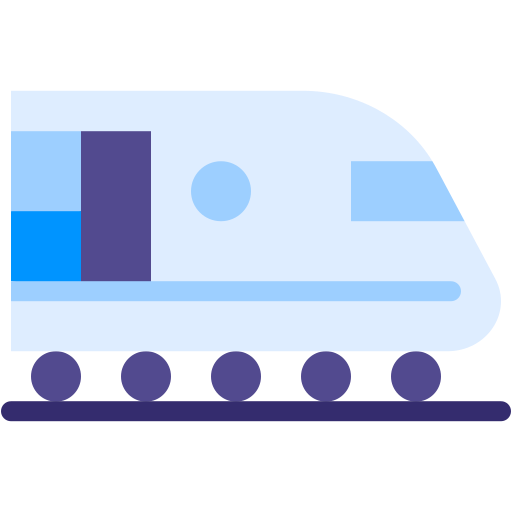 High speed train Generic color fill icon