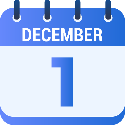 diciembre 1 icono gratis