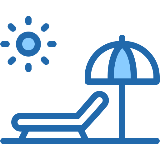 cama solar icono gratis