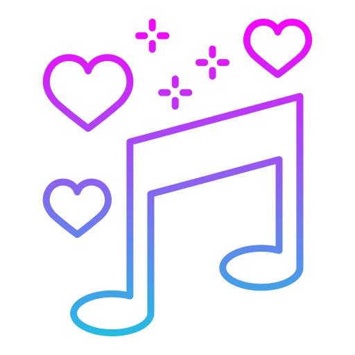 Music Generic gradient outline icon