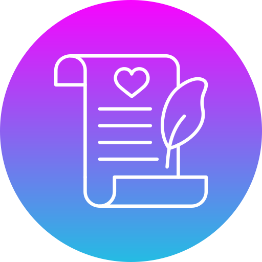 Love letter Generic gradient fill icon