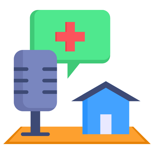 Health podcast icono gratis