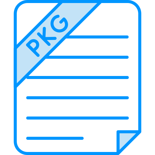 archivo pkg icono gratis