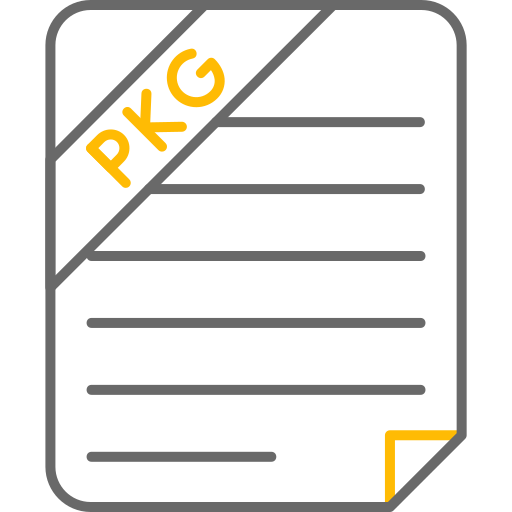 archivo pkg icono gratis