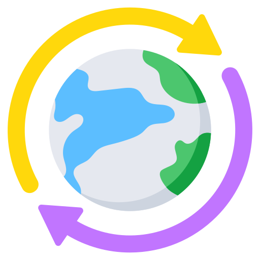 World Wide Generic color fill icon