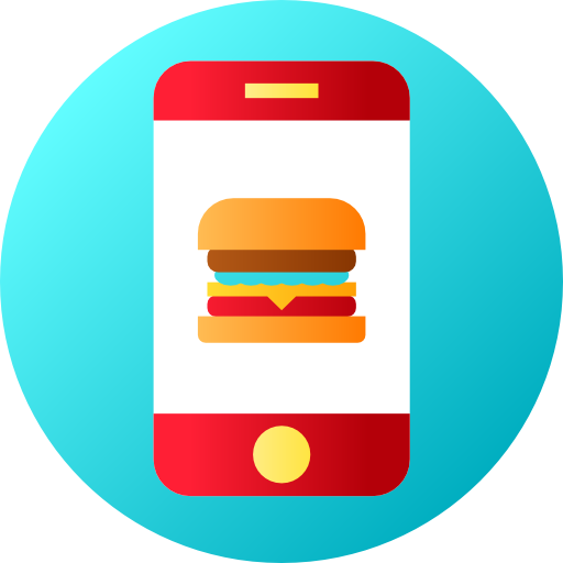 aplicación de restaurante icono gratis